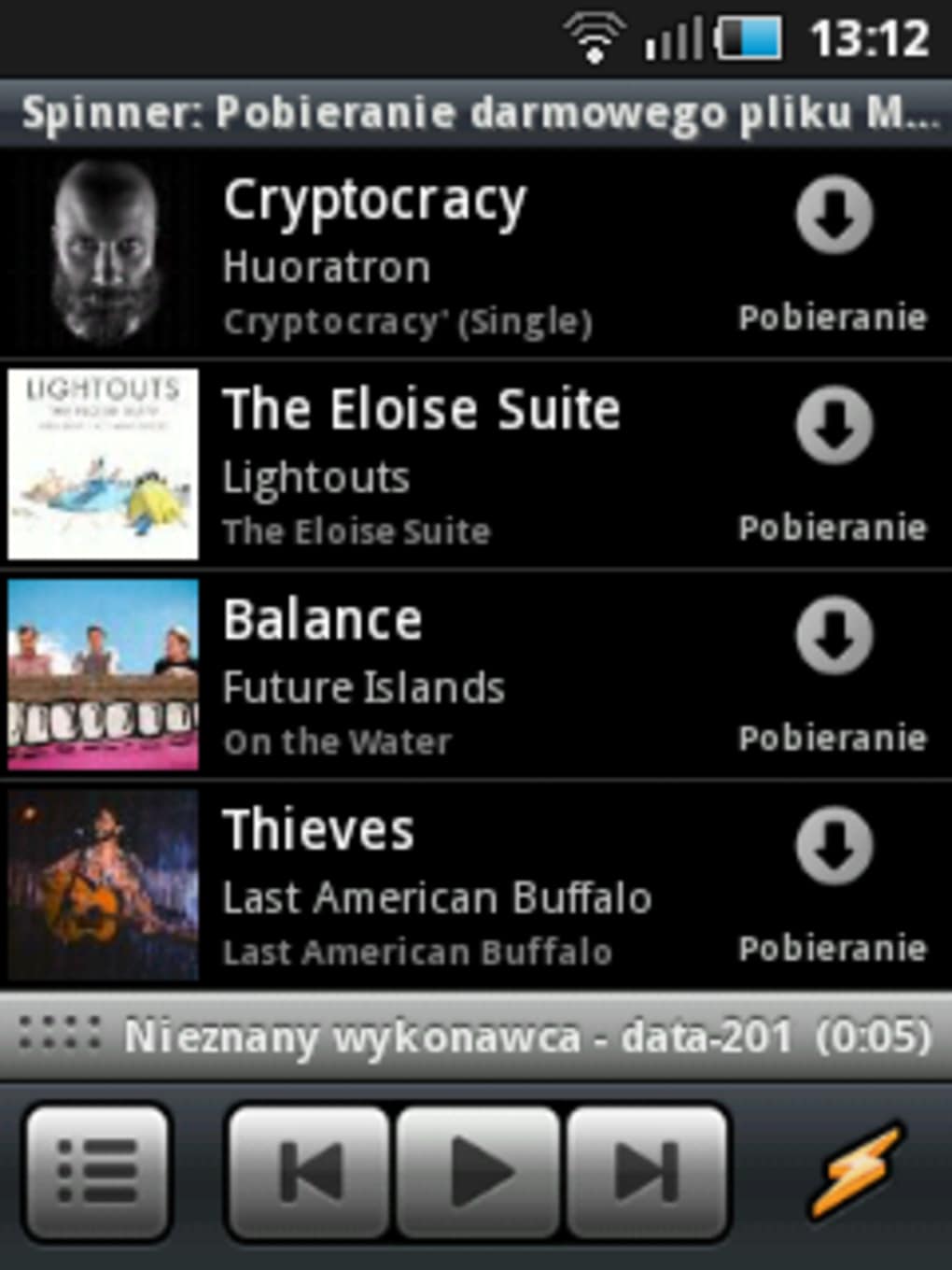 Winamp android app download