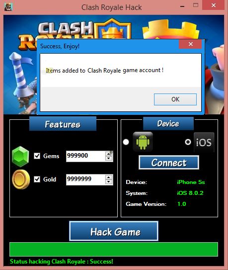 Clash royale latest hack version 9.24 7 download for android iphone
